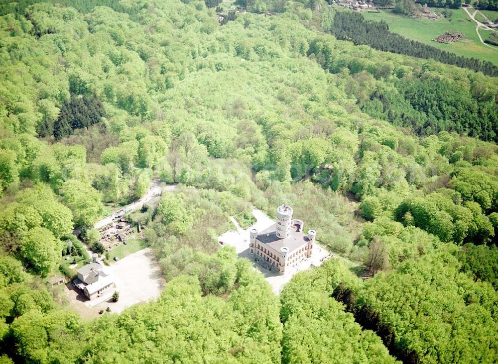 Granitz auf Rügen from above - Frühjahrslandschaft am Jagdschloß Granitz auf Rügen.