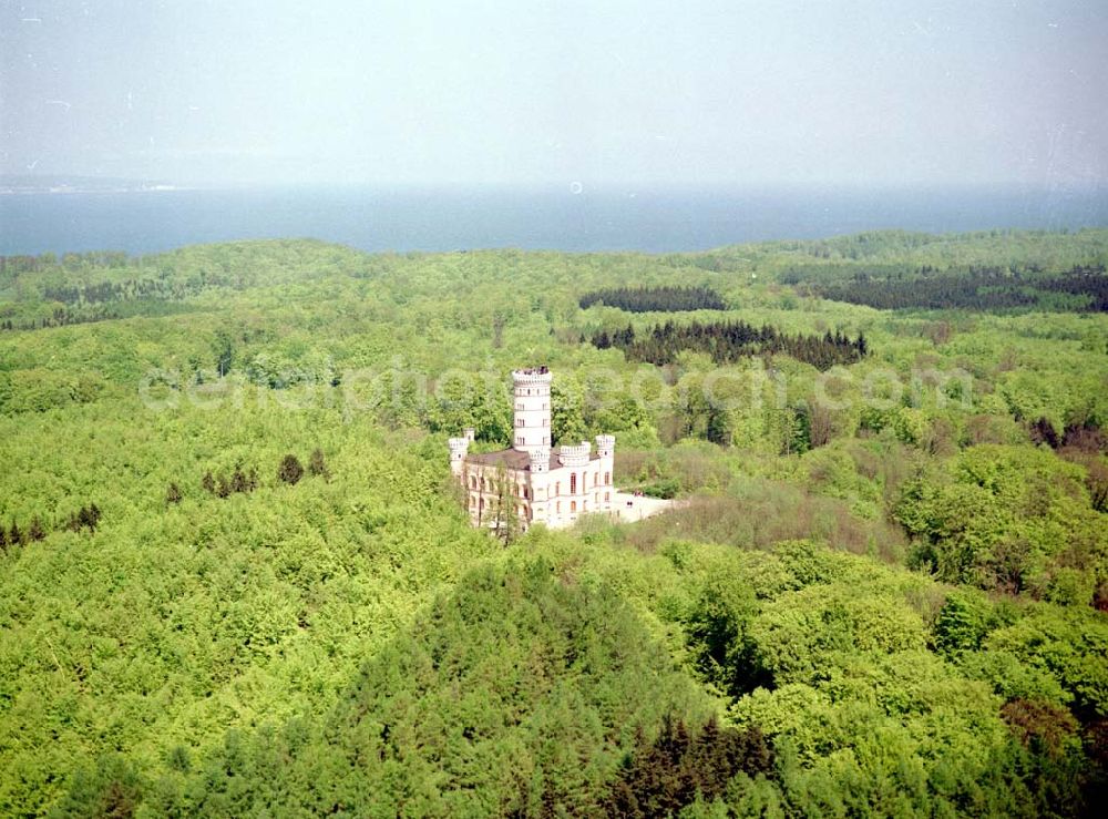 Aerial photograph Granitz auf Rügen - Frühjahrslandschaft am Jagdschloß Granitz auf Rügen.