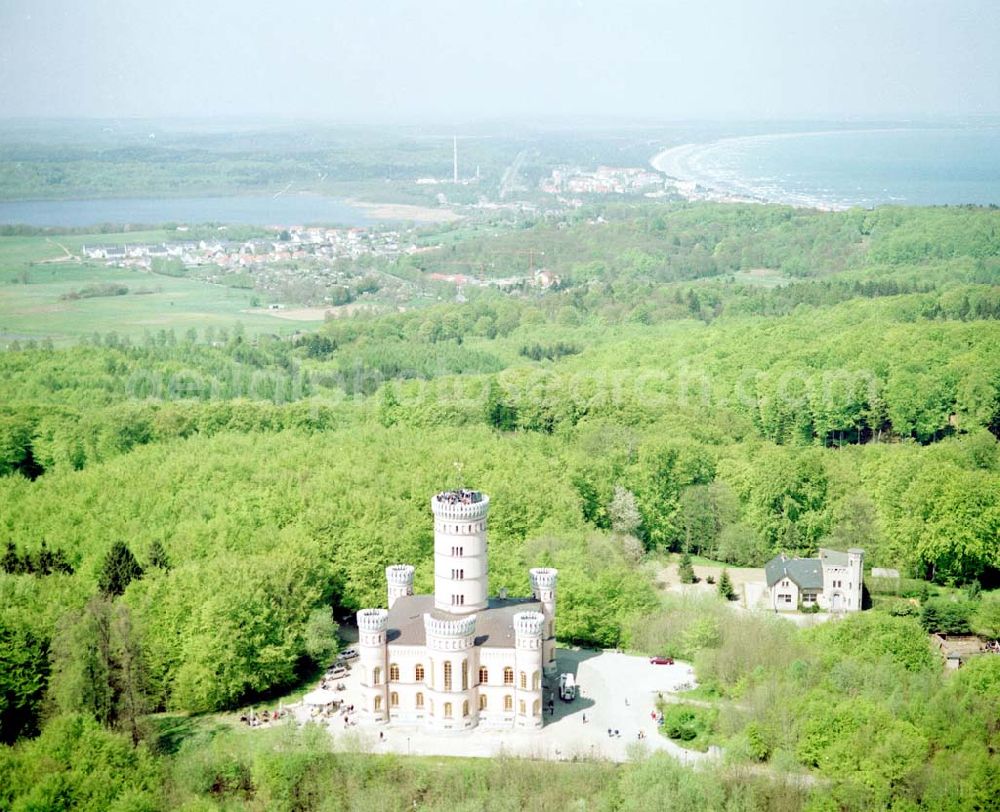 Aerial photograph Granitz auf Rügen - Frühjahrslandschaft am Jagdschloß Granitz auf Rügen.