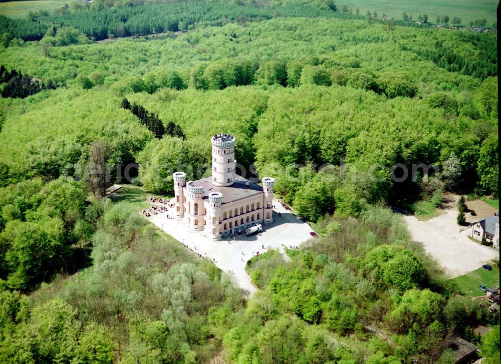 Granitz auf Rügen from above - Frühjahrslandschaft am Jagdschloß Granitz auf Rügen.