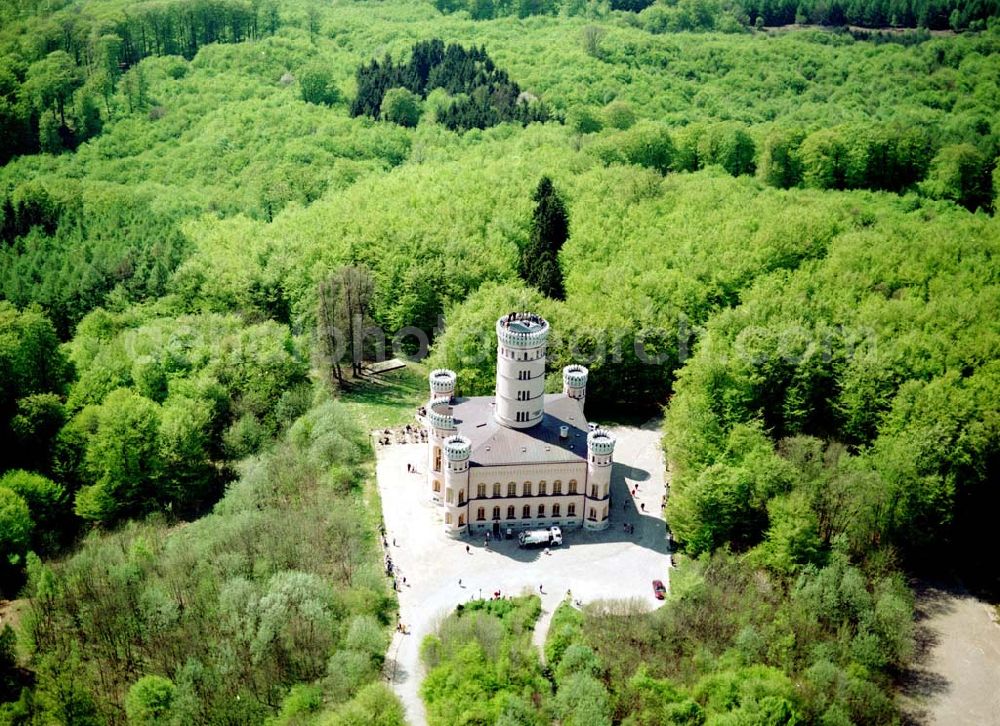 Granitz auf Rügen from the bird's eye view: Frühjahrslandschaft am Jagdschloß Granitz auf Rügen.