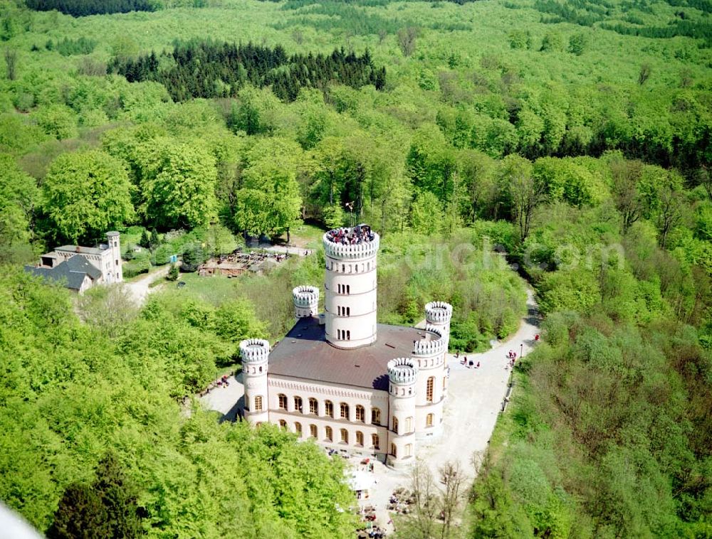 Aerial image Granitz auf Rügen - Frühjahrslandschaft am Jagdschloß Granitz auf Rügen. Jagdschloss Granitz 18609 Binz (Mecklenburg-Vorpommern) Tel.: +49 (0) 3 83 93/22 63 Fax: +49 (0) 38 39 3/2 12 83