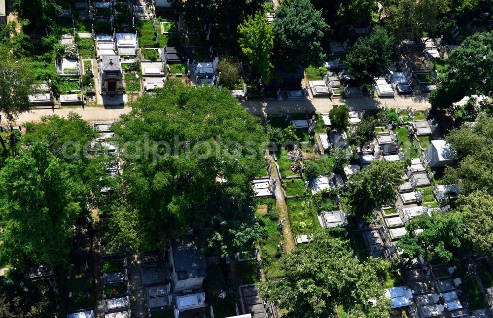 Aerial photograph Bukarest - View of the Resurrection Cemetery in Bucharest in Romania