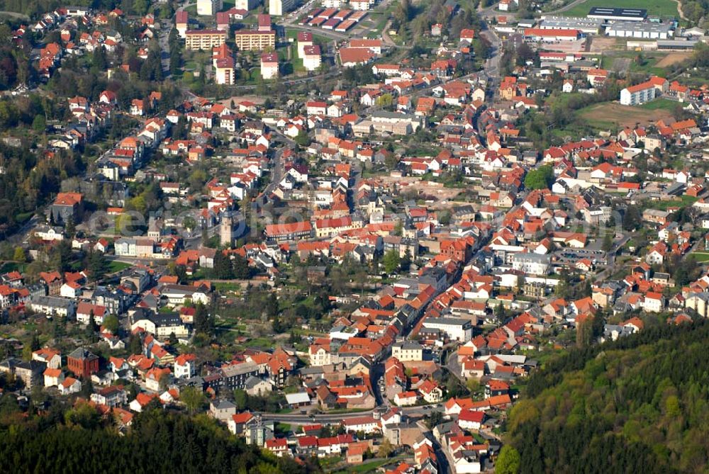 Aerial photograph Friedrichroda (Thüringen) - Friedrichroda im Thüringer Wald.