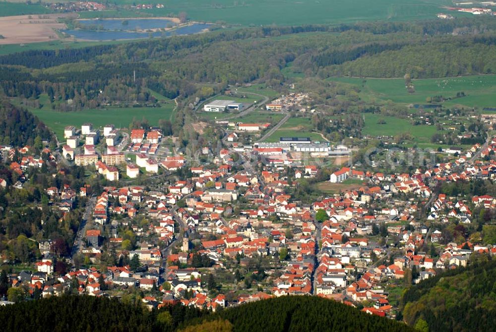 Friedrichroda (Thüringen) from the bird's eye view: Friedrichroda im Thüringer Wald.