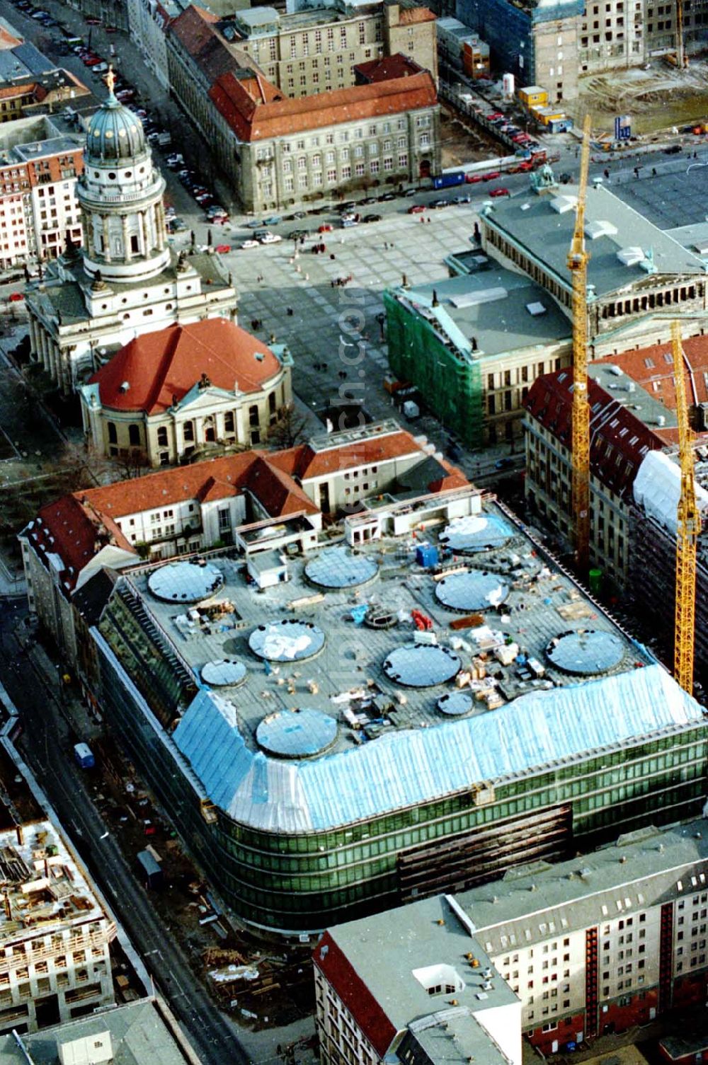 Berlin from above - 12.02.1995 Friedrichstadtpassagen in Berlin