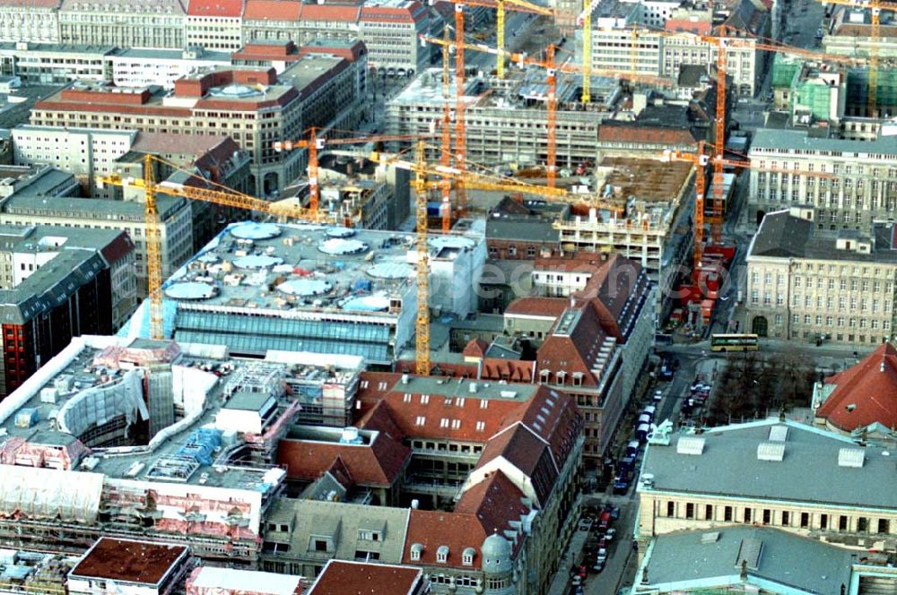 Aerial photograph Berlin - 12.02.1995 Friedrichstadtpassagen in Berlin