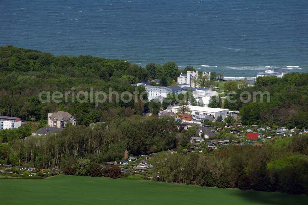 Heiligendamm from above - Blick auf das Areal des Sperrgürtels Heiligendamm zum G8 Gipfeltreffen aus 2500 Meter Höhe