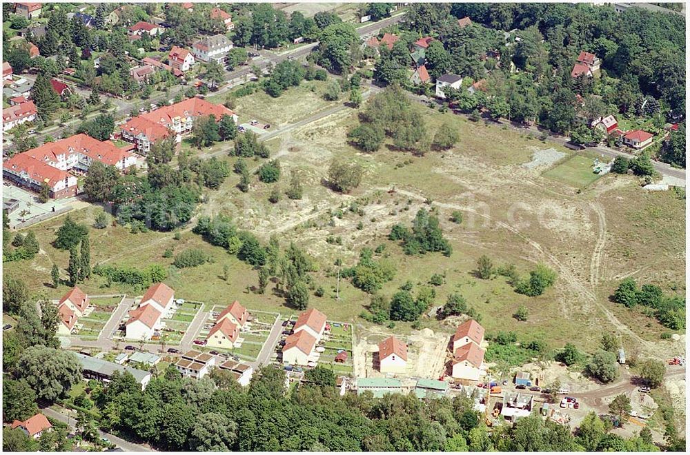 Aerial image Berlin Köpenick - Wohnsiedlung und Baufläche der DEGEWO an der Fürstenwalder Allee / Lagunenweg in Treptow-Köpenick.