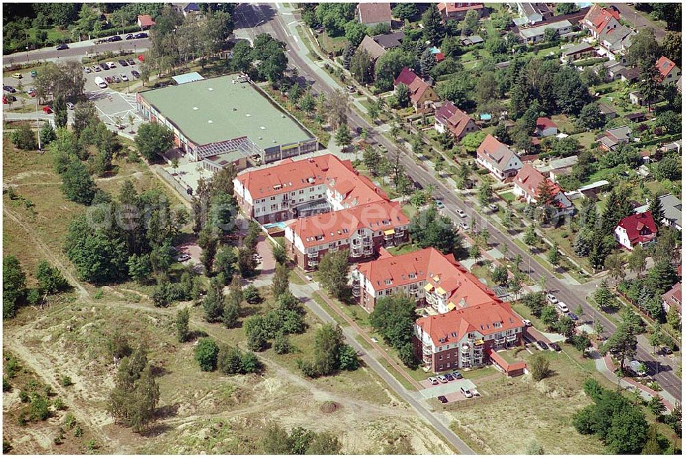 Aerial image Berlin Köpenick - Wohnsiedlung und Baufläche der DEGEWO an der Fürstenwalder Allee / Lagunenweg in Treptow-Köpenick.