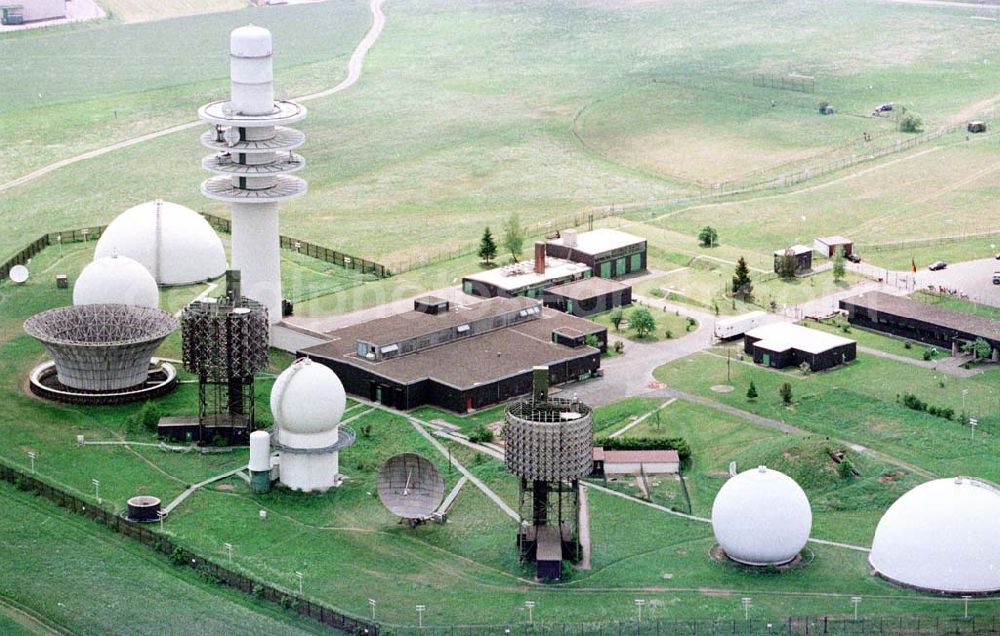 Aerial photograph Hof / Bayern - Funkmeßkomplex der US-Army in Hof.