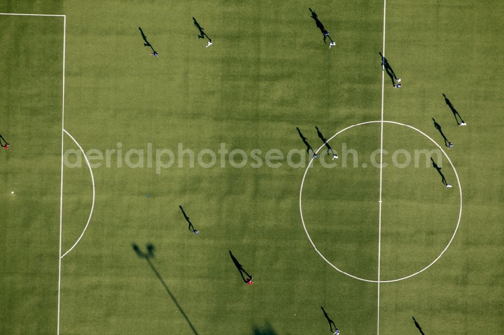 Aerial image Bochum OT Wattenscheid - Football ground Wattenscheid, a district of Bochum in North Rhine-Westphalia