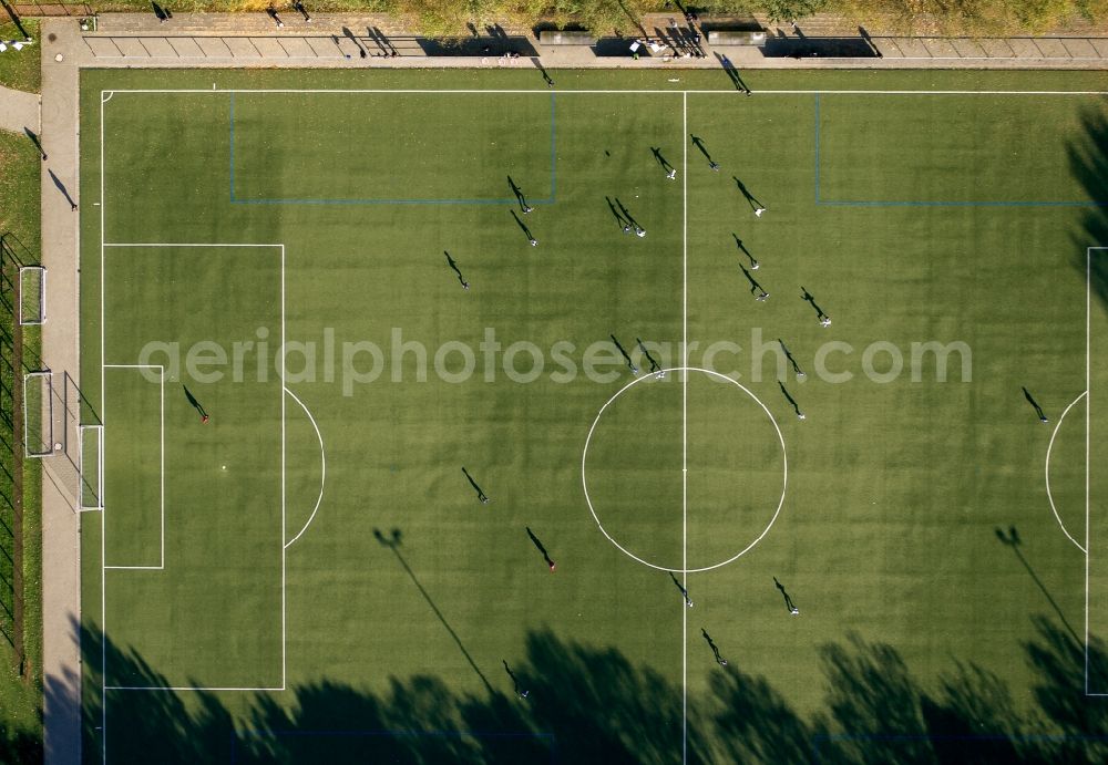 Aerial photograph Bochum OT Wattenscheid - Football ground Wattenscheid, a district of Bochum in North Rhine-Westphalia