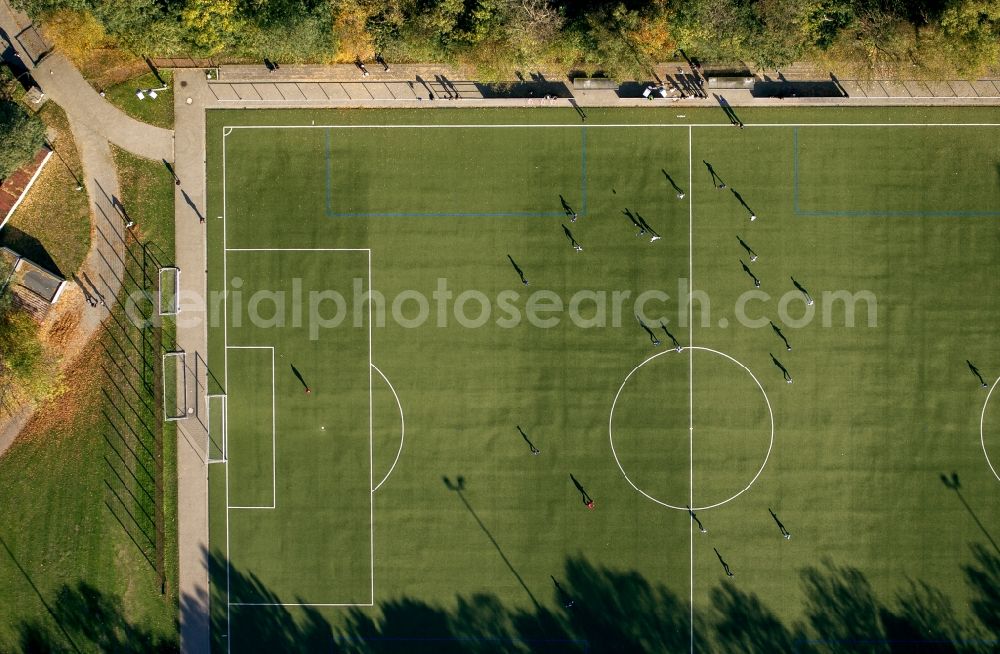 Bochum OT Wattenscheid from above - Football ground Wattenscheid, a district of Bochum in North Rhine-Westphalia