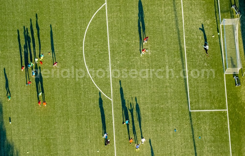 Hamm from the bird's eye view: Adolf-Bruehl Stadium in Hamm in North Rhine-Westphalia