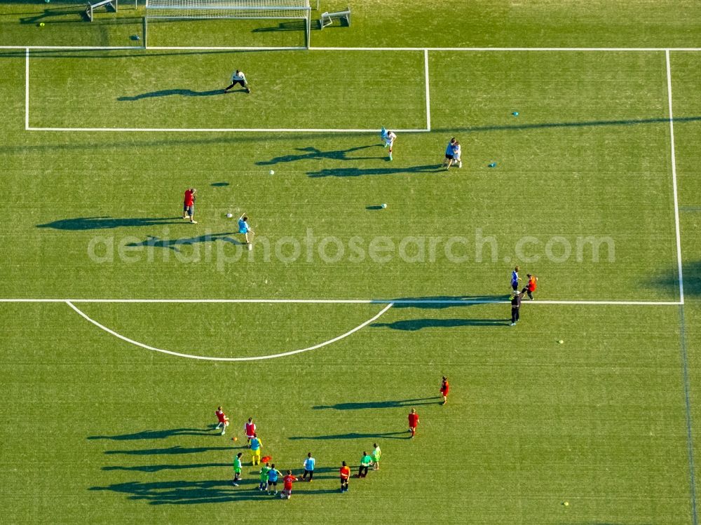 Hamm from above - Adolf-Bruehl Stadium in Hamm in North Rhine-Westphalia