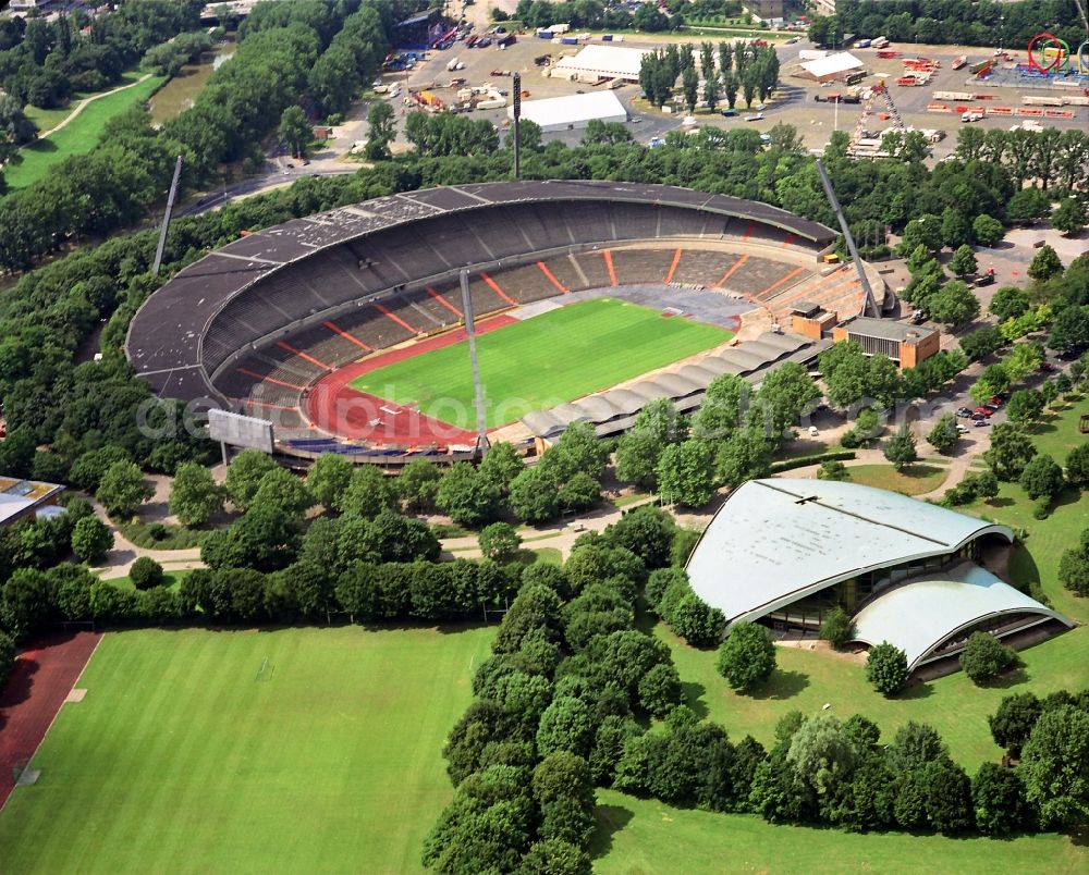 Aerial image Hannover - The Niedersachsenstadion, stadium in district Calenberger Neustadt of Hannover