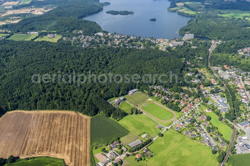 Aerial image Malente - Football stadium Uwe Seeler Fussball Park in the district Bad Malente-Gremsmuehlen in Malente in the state Schleswig-Holstein