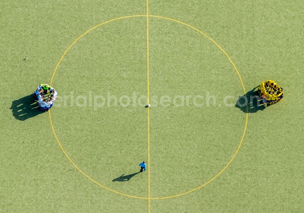 Herne from above - Football stadium of the football club Sportclub Westfalia 04 e.V. on Westring in Herne in the state North Rhine-Westphalia