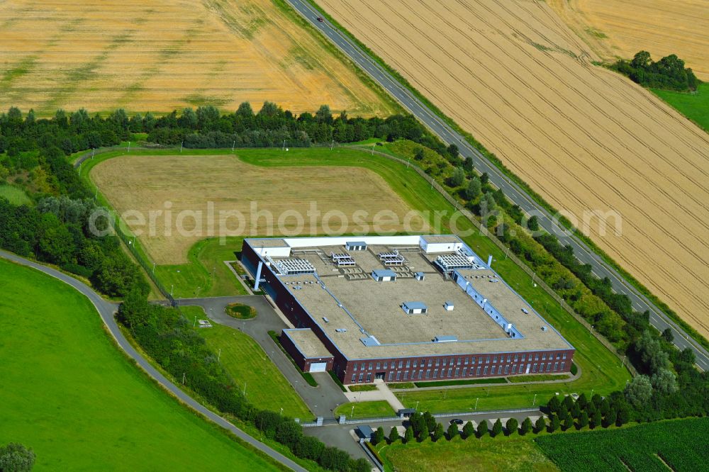 Aerial photograph Nienberge - Building of the GAD data center and online data processing hub at Feldstiege - Altenberger Strasse in Nienberge in the state of North Rhine-Westphalia, Germany