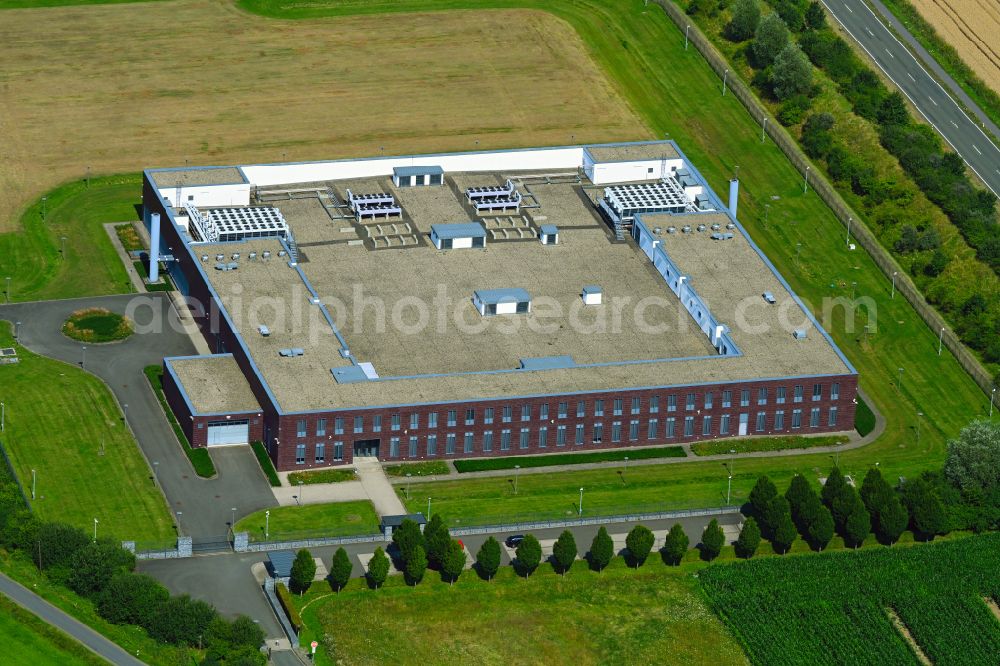 Nienberge from the bird's eye view: Building of the GAD data center and online data processing hub at Feldstiege - Altenberger Strasse in Nienberge in the state of North Rhine-Westphalia, Germany