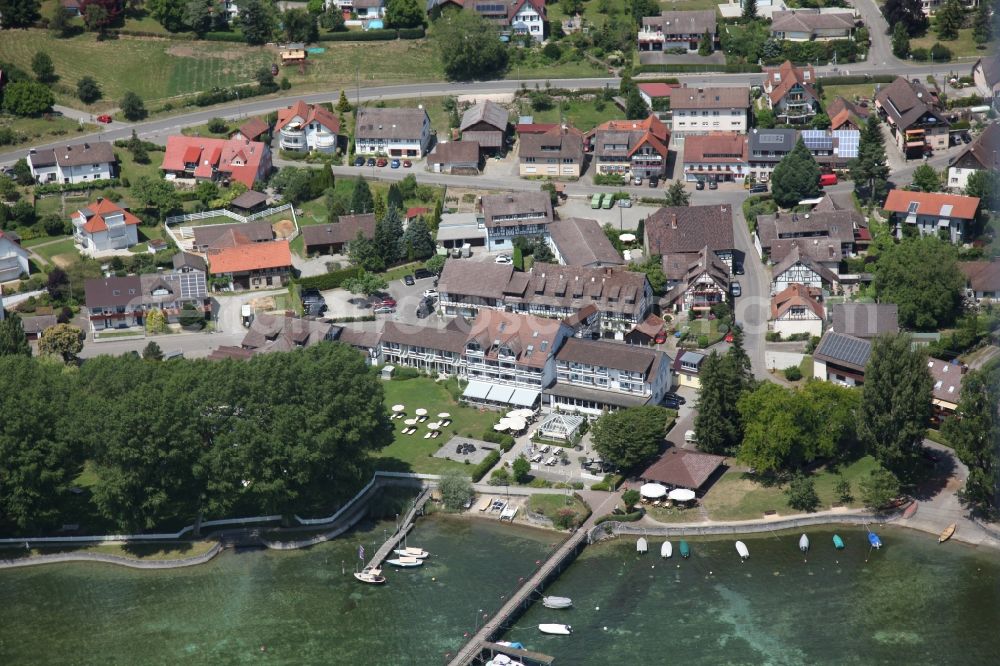 Hemmenhofen-Gaienhofen from the bird's eye view: Hori hotel on Lake Constance in Gaienhofen in the state of Baden-Wuerttemberg