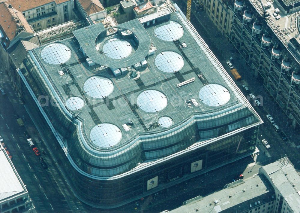 Aerial photograph Berlin - Galeries Lafayette (Quartier 207) an der Friedrichstraße in Berlin-Mitte.