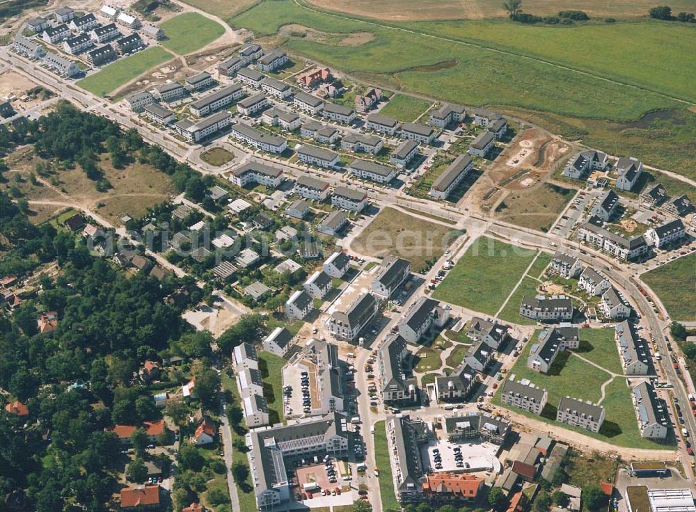 Aerial photograph Bergholz-Rehbrücke - Gartenstadt Bergholz-Rehbrücke der Gesellschaft Greuzinger + Partner in der simulierten Fertigstellung