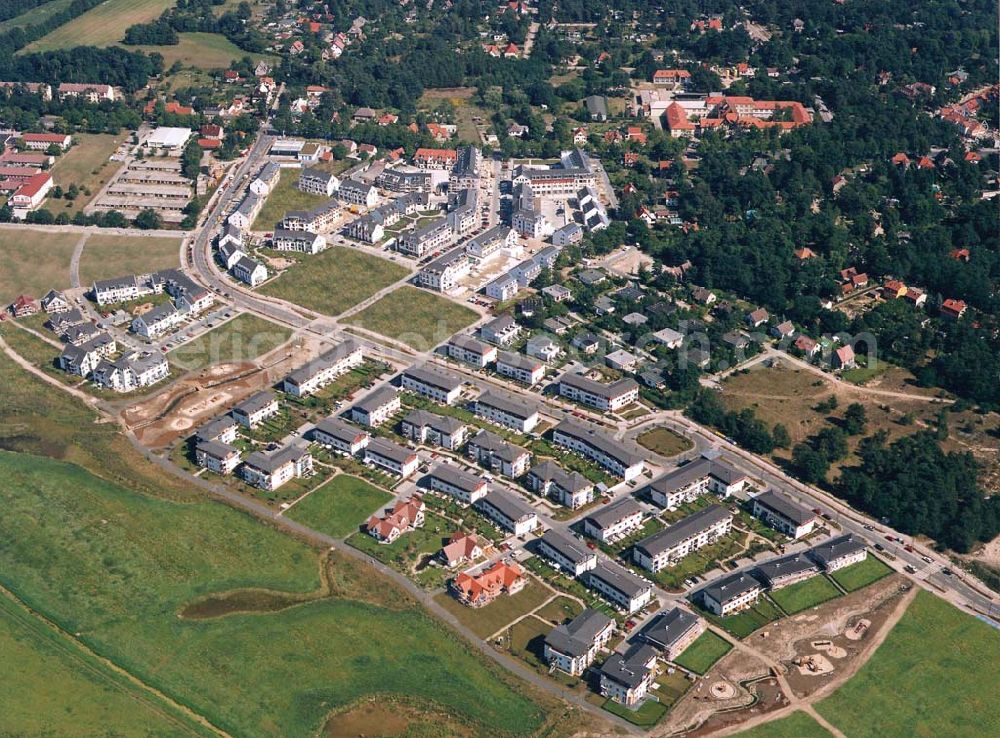 Bergholz-Rehbrücke from above - Gartenstadt Bergholz-Rehbrücke der Gesellschaft Greuzinger + Partner in der simulierten Fertigstellung