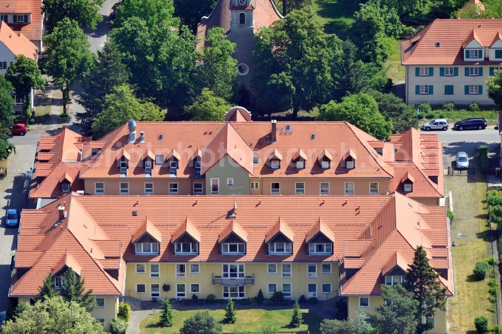 Lauta from above - Housing area in the district Gartenstadt of Lauta in the state Saxony, a former workmen's dwellings of the Lauta plant