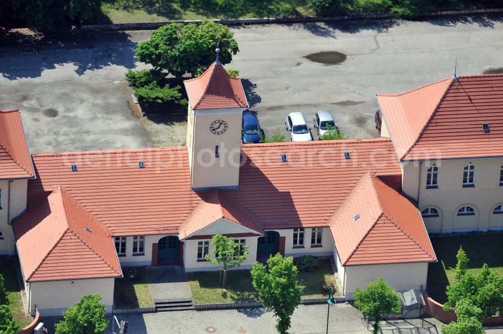 Lauta from above - Housing area in the district Gartenstadt of Lauta in the state Saxony, a former workmen's dwellings of the Lauta plant