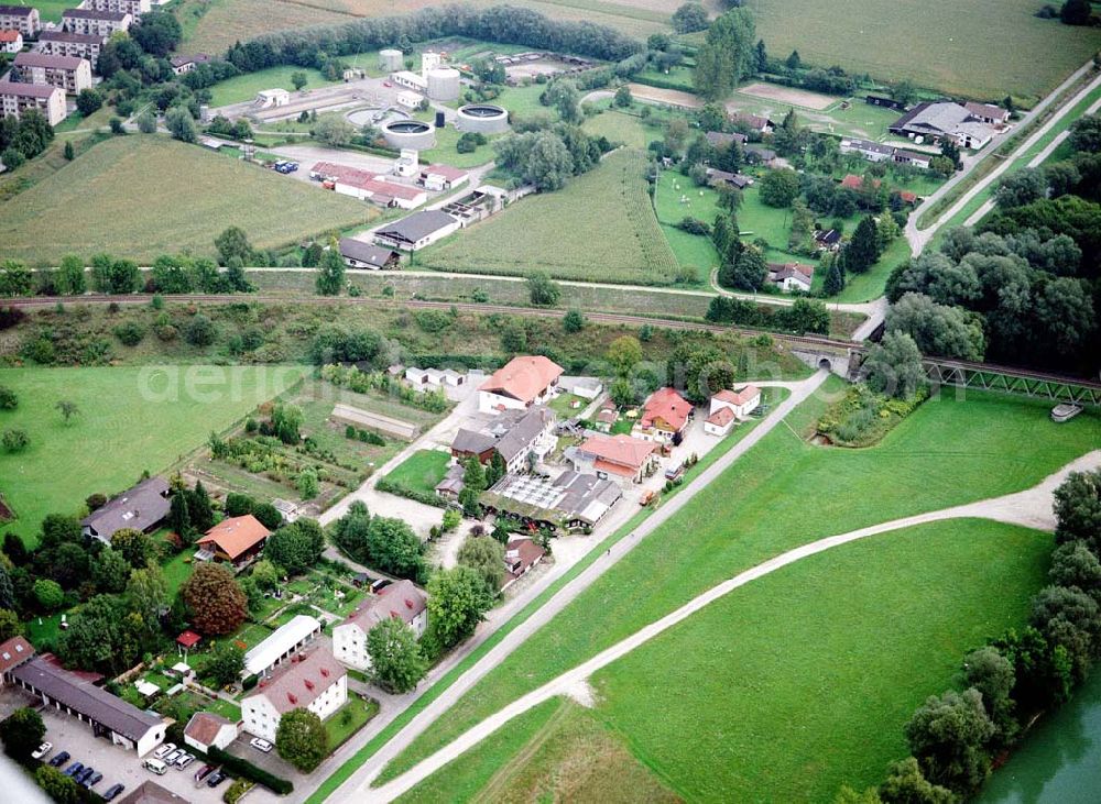 Simbach am Inn / Bayern from above - Gasthaus an der Dr. Josef-Weigl Straße 2 in Simbach / Inn in Bayern.