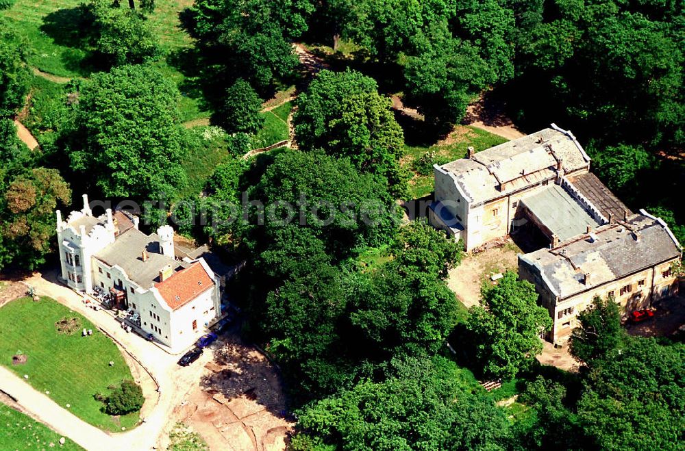 Potsdam-Babelsberg from above - Gaststätte im Park Babelsberg in Potsdam.