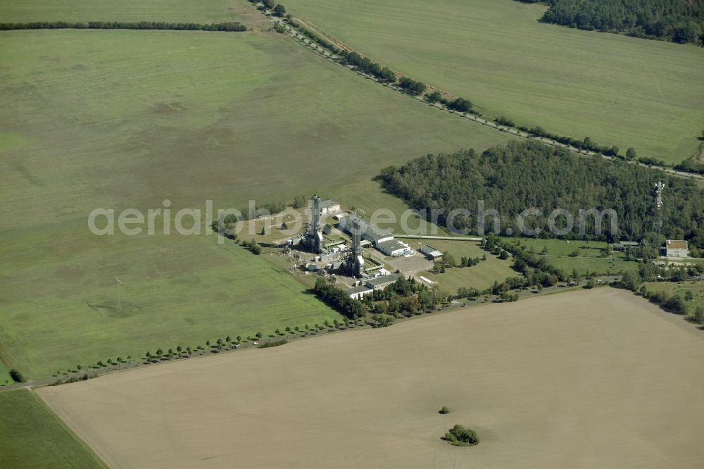 Ahrensfelde from the bird's eye view: The gas turbine power plant Ahrensfelde in the Brandenburg municipality in Ahrensfelde Barnim, as a reserve power plant to cover peak loads