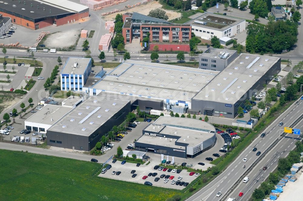 Aerial Image Gersthofen Building Complex And Grounds Of The Logistics Center Of Faurecia Automotive Gmbh On