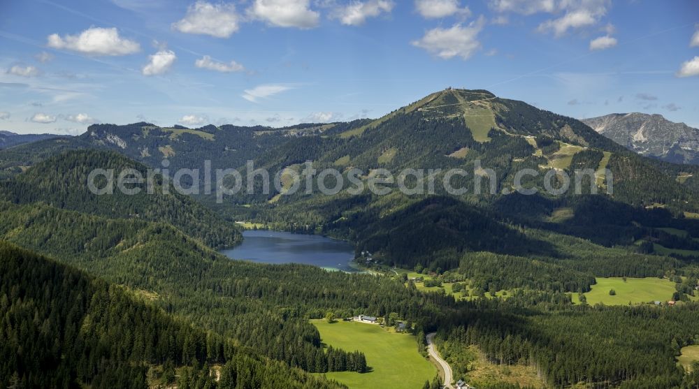 Aerial photograph Sankt Sebastian - Massif - Berg am Erlaufsee in Sankt Sebastian in Styria in Austria