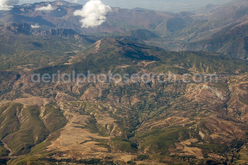 Aerial photograph Tetovo - Landscape of the Sar Mountain is a mountain range that stretches between Kosovo and Macedonia