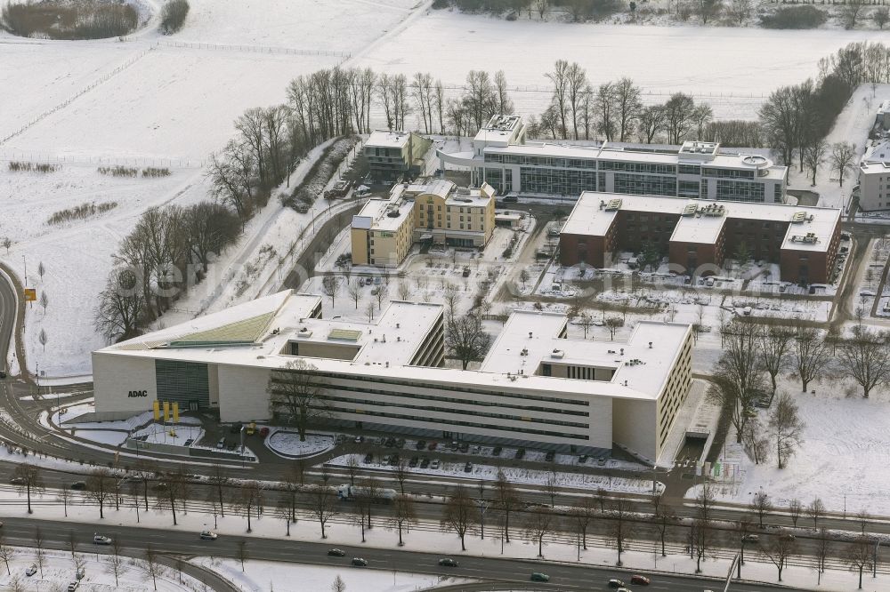 Aerial photograph Dortmund - Building the ADAC Headquarters Westphalia Dortmund in North Rhine-Westphalia