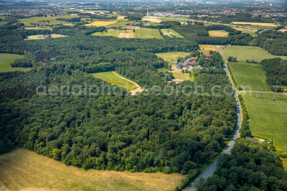 Münster from the bird's eye view: Building of the retirement home - retirement home Haus Heidhorn in Muenster in the federal state of North Rhine-Westphalia, Germany