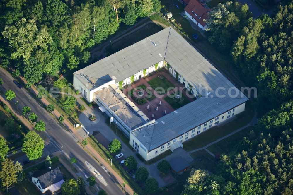 Aerial image Hohen Neuendorf - Building the retirement home AMARITA Hohen Neuendorf GmbH in Hohen Neuendorf in the state Brandenburg