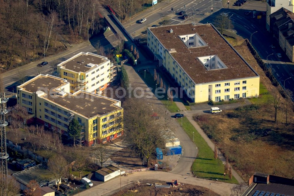 Oberhausen from the bird's eye view: Building of the nursing home - Senior Residence of Workers' Samaritan Federation (ASB) in Oberhausen in North Rhine-Westphalia