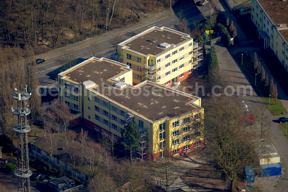 Oberhausen from above - Building of the nursing home - Senior Residence of Workers' Samaritan Federation (ASB) in Oberhausen in North Rhine-Westphalia