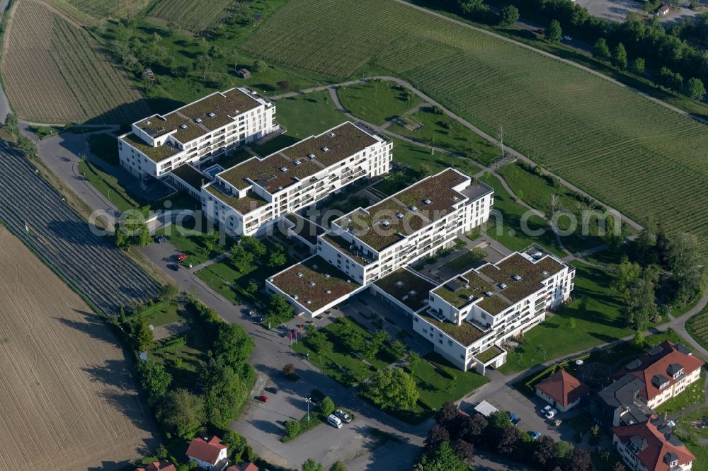 Meersburg from the bird's eye view: Building the retirement home Augustinum Meersburg in Meersburg in the state Baden-Wuerttemberg, Germany