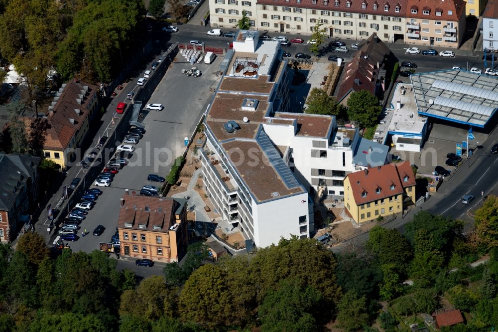 Aerial photograph Würzburg - Building the retirement home AWO Marie-Juchacz-Haus on Jaegerstrasse in Wuerzburg in the state Bavaria, Germany