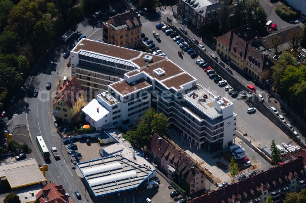 Würzburg from the bird's eye view: Building the retirement home AWO Marie-Juchacz-Haus on Jaegerstrasse in Wuerzburg in the state Bavaria, Germany