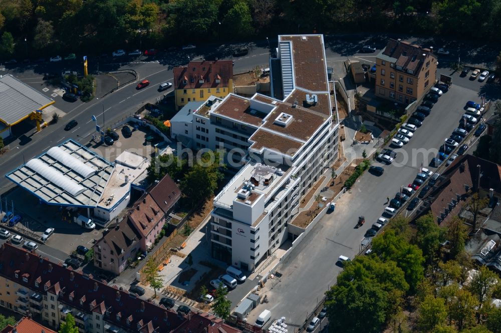 Aerial image Würzburg - Building the retirement home AWO Marie-Juchacz-Haus on Jaegerstrasse in Wuerzburg in the state Bavaria, Germany