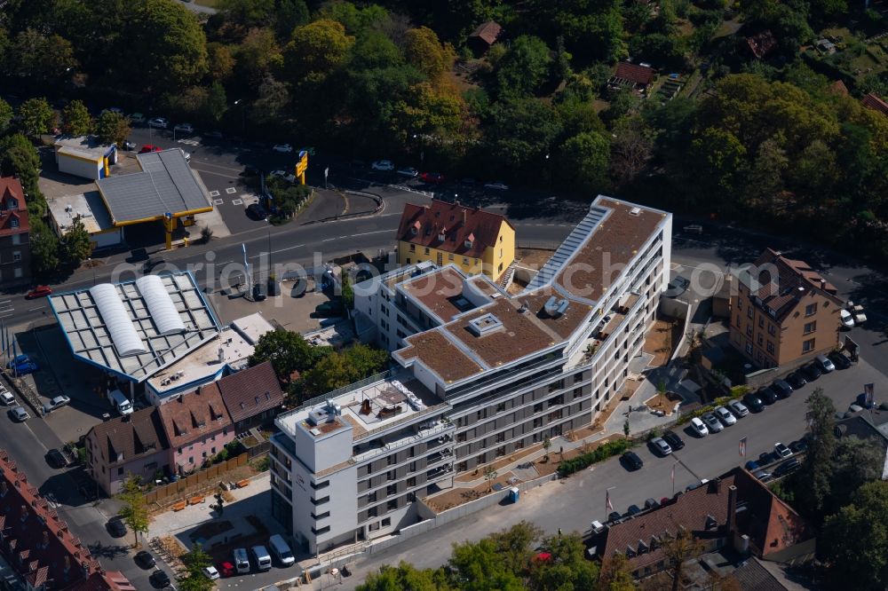 Aerial photograph Würzburg - Building the retirement home AWO Marie-Juchacz-Haus on Jaegerstrasse in Wuerzburg in the state Bavaria, Germany