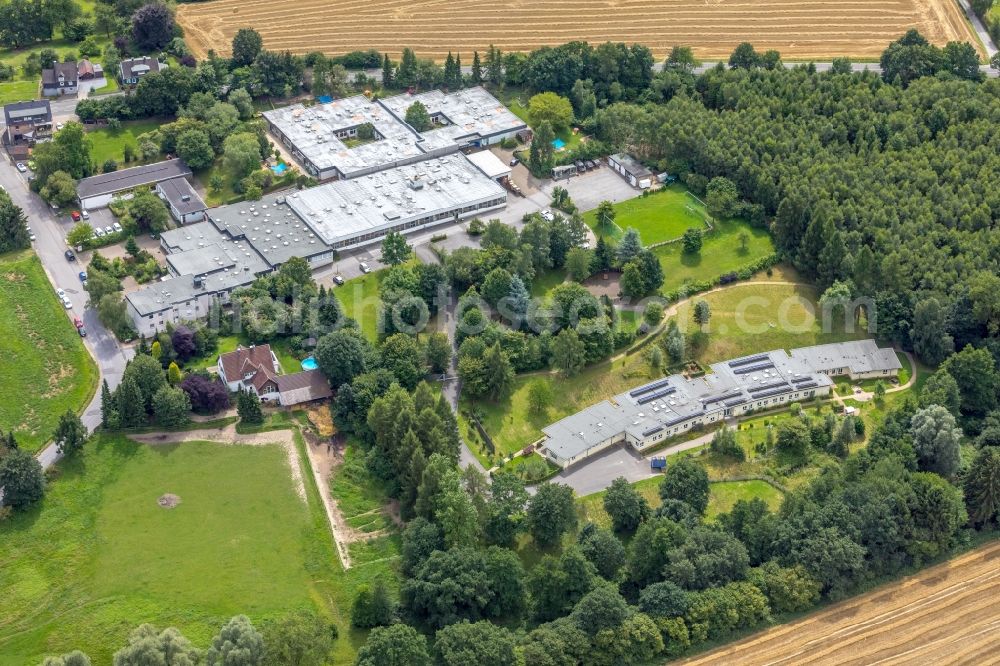 Aerial photograph Gevelsberg - Building the retirement home AWO in of Neuenlanof Srasse in Gevelsberg in the state North Rhine-Westphalia, Germany