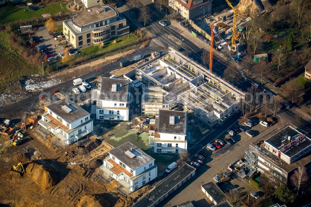 Hamm from the bird's eye view: Building the retirement home an der Marker Allee in Hamm in the state North Rhine-Westphalia