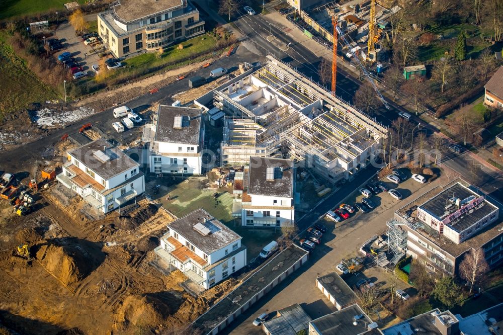 Aerial image Hamm - Building the retirement home an der Marker Allee in Hamm in the state North Rhine-Westphalia